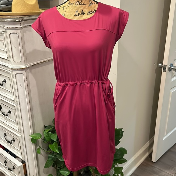 Columbia Dresses & Skirts - Columbia rose colored sports dress with pockets and side drawstring size small